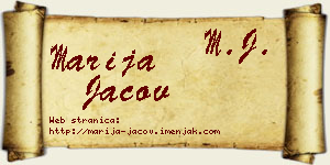 Marija Jačov vizit kartica